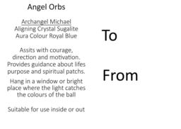 Sienna Glass 10cm Angel Orb Archangel Michael Sugalite in Blue - thumbnail 4