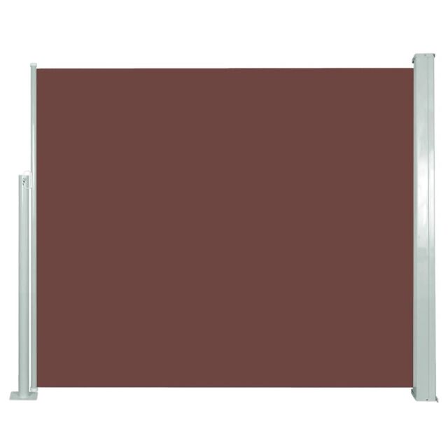 Berkfield Home Retractable Side Awning 120 x 300 cm Brown - image 1