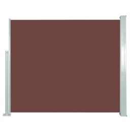 Berkfield Home Retractable Side Awning 120 x 300 cm Brown - thumbnail 1