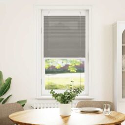 Berkfield Home Pleated Blind Anthracite 55x150 cm Fabric Width 54.4 cm Polyester in Black - thumbnail 2