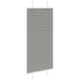 Berkfield Home Pleated Blind Anthracite 55x150 cm Fabric Width 54.4 cm Polyester in Black - thumbnail 3