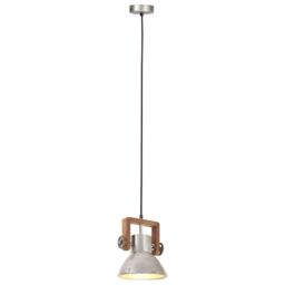 Berkfield Home Industrial Hanging Lamp 25 W Silver Round 19 cm E27 - thumbnail 6