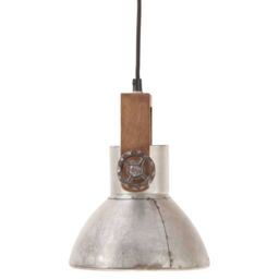 Berkfield Home Industrial Hanging Lamp 25 W Silver Round 19 cm E27 - thumbnail 4