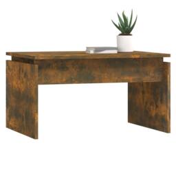 Berkfield Home Decorative Coffee Table Smoked Oak 68x50x38 cm Engineered Wood in Brown - Size: 68 x 50 x 38 cm - thumbnail 4