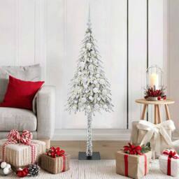 Berkfield Home Christmas Tree with 150 LEDs White 120 cm PE & Steel
