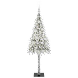 Berkfield Home Christmas Tree with 150 LEDs White 120 cm PE & Steel - thumbnail 3