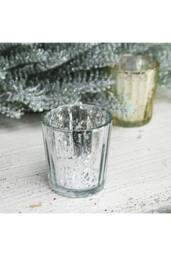 KDMD Silver Speckled Votive 6cm 10 Pack - thumbnail 5