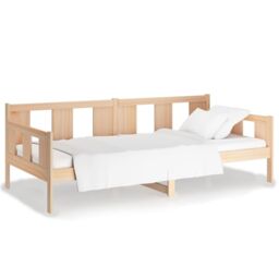 Berkfield Home Day Bed Solid Wood Pine 90x200 cm in Brown - thumbnail 2