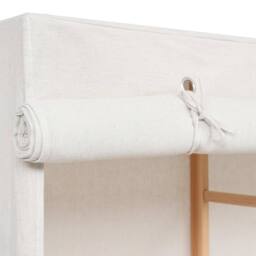 Berkfield Home 3-Tier Clothes Wardrobe 110x40x170 cm in White - Size: 110 x 40 x 170 cm - thumbnail 6