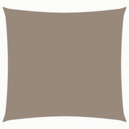 Berkfield Home Sunshade Sail Oxford Fabric Square 5x5 m Taupe - thumbnail 3