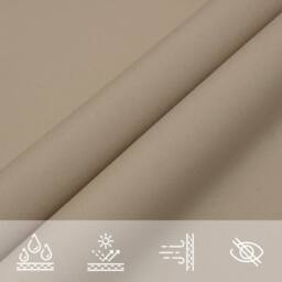 Berkfield Home Sunshade Sail Oxford Fabric Square 5x5 m Taupe - thumbnail 7