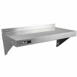 Monstershop 2 x KuKoo Stainless Steel Shelves 900mm x 300mm in Silver - thumbnail 3