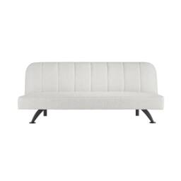 Wyld Haus Malahide Ivory Boucle Tufted Single Sofa Bed Black Metal Legs - thumbnail 2