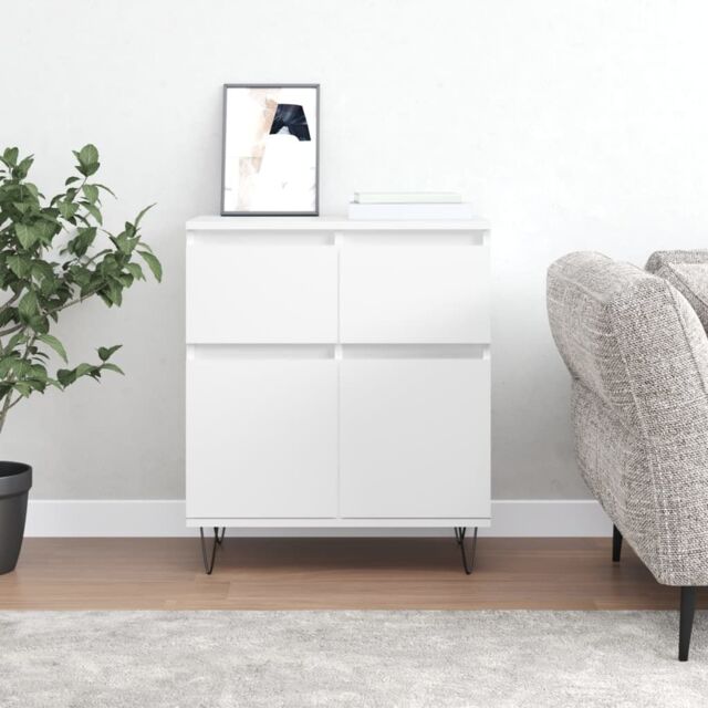 Berkfield Home Sideboard White 60x35x70 cm Engineered Wood - Size: 60 x 35 x 70 cm - image 1
