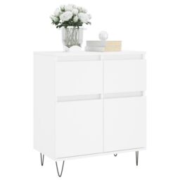Berkfield Home Sideboard White 60x35x70 cm Engineered Wood - Size: 60 x 35 x 70 cm - thumbnail 3
