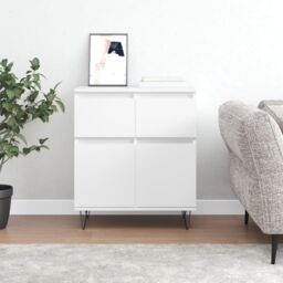 Berkfield Home Sideboard White 60x35x70 cm Engineered Wood - Size: 60 x 35 x 70 cm - thumbnail 1