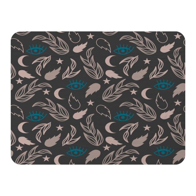Benjamin Tate Design Floral Magic Eyes Blanket in Natural - Size: 120 cm x 150 cm - image 1