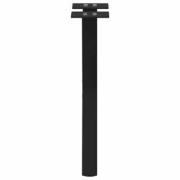 Berkfield Home Coffee Table Legs X-Shaped 2 pcs Black 38x(42-43) cm Steel - thumbnail 6