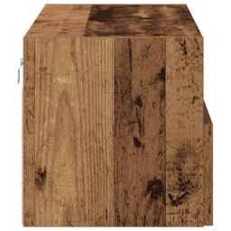 Berkfield Home TV Wall Cabinets 2 pcs Old Wood 100x30x30 cm Engineered Wood in Brown - Size: 100 x 30 x 30 cm - thumbnail 8