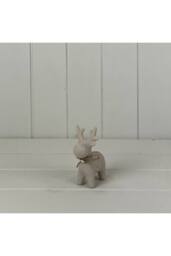 KDMD Sand Texture Effect Ceramic Reindeer Decoration in Light Sand - thumbnail 2
