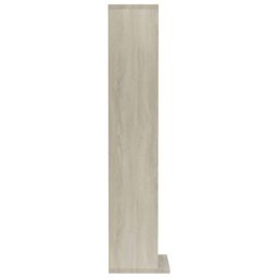 Berkfield Home CD Cabinet Sonoma Oak 21x20x88 cm Engineered Wood in Brown - Size: 21 x 20 x 88 cm - thumbnail 5