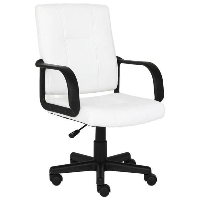 EONLION WHITE Home Office Chair Computer Chair Adjustable - Size: 100 cm - image 1