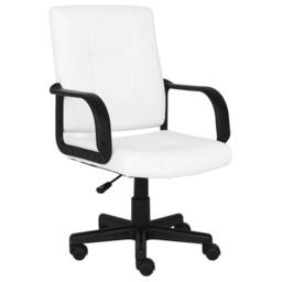 EONLION WHITE Home Office Chair Computer Chair Adjustable - Size: 100 cm