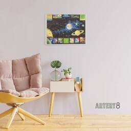 "Artery8 Map Rand Mcnally 1969 Modern Outer Space Canvas Wall Art Print - Size: W18"" x H24""" - thumbnail 3