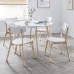 Cheshire Portland Premium White & Oak Dining Chairs - Set of 2 - thumbnail 5