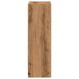 Berkfield Home Decorative Bookcase Artisian Oak 40x24x76 cm Engineered Wood in Brown - Size: 40 x 24 x 76 cm - thumbnail 5