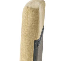 Wyld and Coco Modern Rocking Chair Yellow Fabric with Metal Legs - thumbnail 8