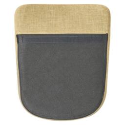 Wyld and Coco Modern Rocking Chair Yellow Fabric with Metal Legs - thumbnail 7