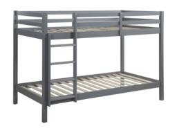 Vente-unique Bunk Beds - 2 X 90 X 190 Cm - Solid Pine - Grey - ANICET II - Size: Single - thumbnail 4