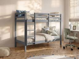 Vente-unique Bunk Beds - 2 X 90 X 190 Cm - Solid Pine - Grey - ANICET II - Size: Single - thumbnail 3