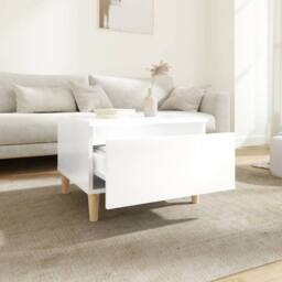Berkfield Home Side Tables 2 pcs High Gloss White 50x46x35 cm Engineered Wood - Size: 50 x 46 x 35 cm - thumbnail 4