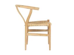 Vente-unique Set Of 6 Teak & Wicker Chairs - Natural - POGIANA in Light Oak - thumbnail 7