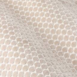 Paoletti Neptune Fully Lined Velvet Eyelet Curtain Pair in Beige - Size: 168 cm width x 137 cm drop - thumbnail 6