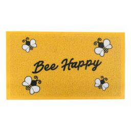 Artsy Mats Bee Happy Doormat in Yellow - Size: 90 cm x 60 cm - thumbnail 2