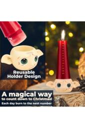 Harry Potter Christmas Candle (Dobby) Tapered Candle 12-hr - thumbnail 3
