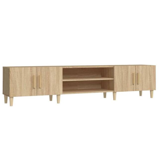 Berkfield Home TV Cabinet Sonoma Oak 180x31.5x40 cm Engineered Wood in Brown - image 1