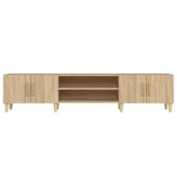 Berkfield Home TV Cabinet Sonoma Oak 180x31.5x40 cm Engineered Wood in Brown - thumbnail 6