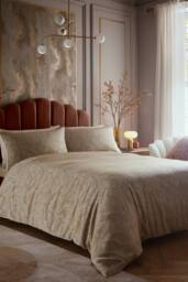 Laurence Llewelyn-Bowen 'Venus Grace' Jacquard Duvet Cover Set in Natural - Size: Double - thumbnail 1