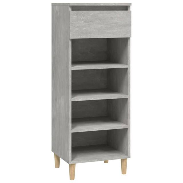 Berkfield Home Shoe Cabinet Concrete Grey 40x36x105 cm Engineered Wood - Size: 40 x 36 x 105 cm - image 1