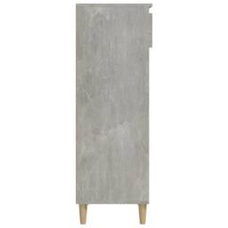 Berkfield Home Shoe Cabinet Concrete Grey 40x36x105 cm Engineered Wood - Size: 40 x 36 x 105 cm - thumbnail 5