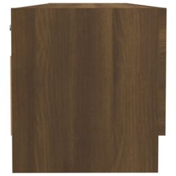 Berkfield Home Wardrobe Brown Oak 100x32.5x35 cm Engineered Wood - thumbnail 4