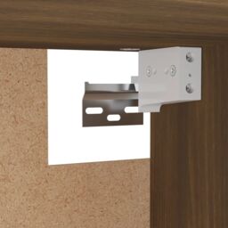 Berkfield Home Wardrobe Brown Oak 100x32.5x35 cm Engineered Wood - thumbnail 6