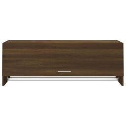 Berkfield Home Wardrobe Brown Oak 100x32.5x35 cm Engineered Wood - thumbnail 3