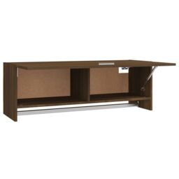 Berkfield Home Wardrobe Brown Oak 100x32.5x35 cm Engineered Wood - thumbnail 5