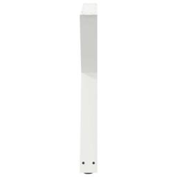 Berkfield Home Modern Dining Table Legs 2 pcs White 80x(72-73.3) cm Steel - thumbnail 6