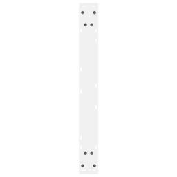 Berkfield Home Modern Dining Table Legs 2 pcs White 80x(72-73.3) cm Steel - thumbnail 7
